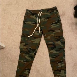Camo Draw string cargo pants